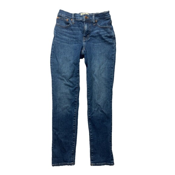 Madewell Size 24 Jeans Mid Rise Perfect Vintage Denim Pockets Straight Leg - Picture 1 of 6
